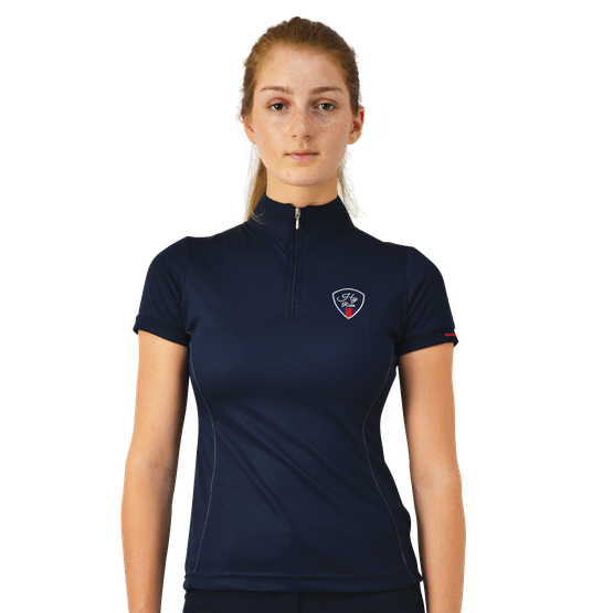 HyRIDER Signature Sports Shirt - Marine Blue/Red