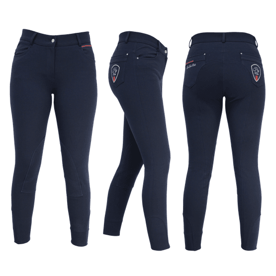HyRIDER Signature Breeches - Marine Blue/Red