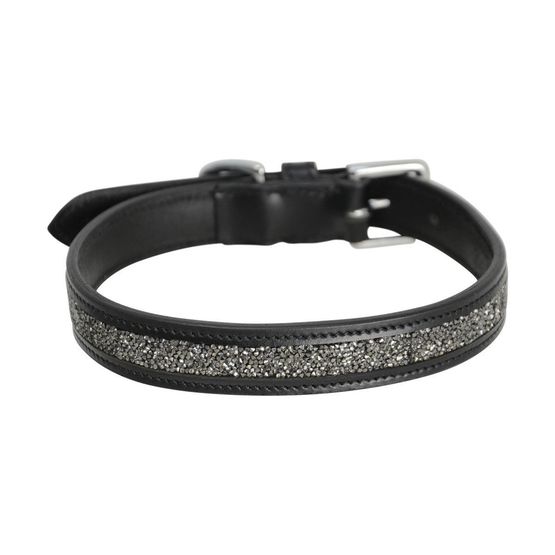 Hy Encrusted Dog Collar - Black