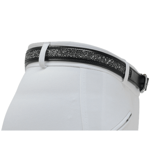 Hy Encrusted Ladies Roka Belt - Black