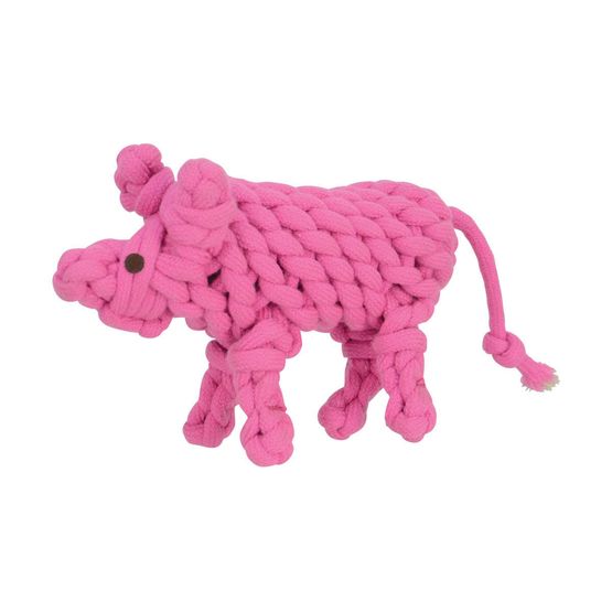 Companion Natural Eco-Friends Pinky Pig Dog Toy - Pink