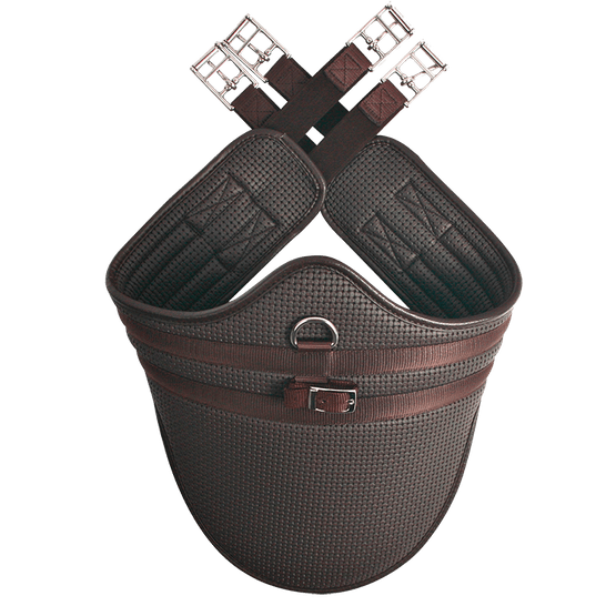 HyCOMFORT Waffle Stud Girth - Long - Brown