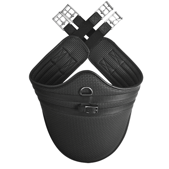 HyCOMFORT Waffle Stud Girth - Long - Black