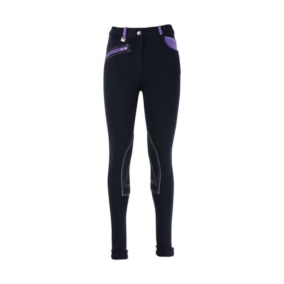 HyPERFORMANCE Diesel Children's Jodhpurs - Navy/Lavender