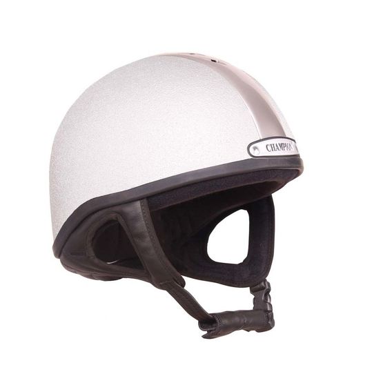Champion Vent-Air Deluxe Riding Skull - Silver/Silver