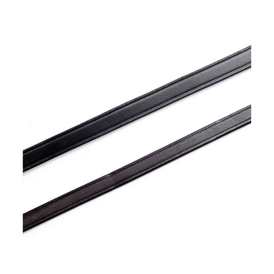 Hy Plain Leather Reins - Black