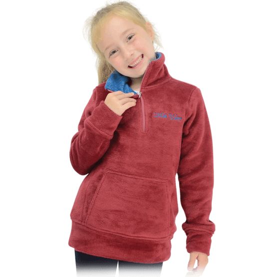 Nina Soft Fleece by Little Rider - Deep Red/Soft Teal