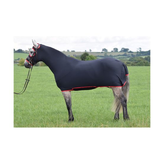 Belvoir Rug Company Honsie Max - Black with Red Trim