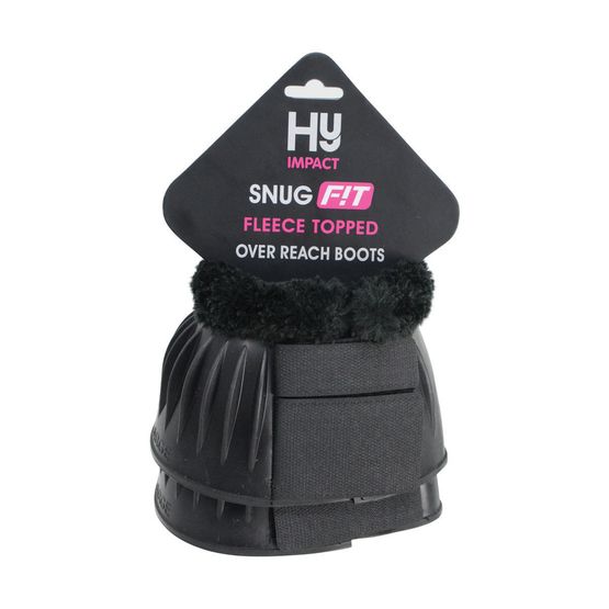 HyIMPACT SnugFit Fleece Topped Over Reach Boots - Black