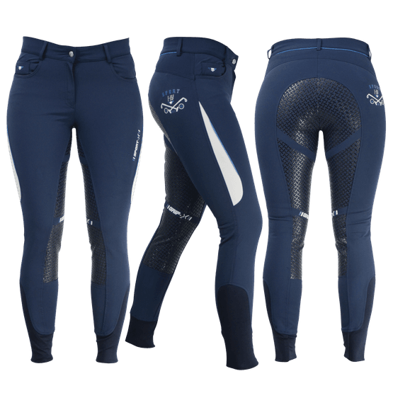 HyFASHION Sport Dynamic Ladies Breeches - Navy/Petrol Blue