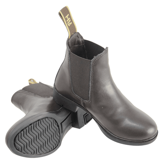 HyLAND Beverley Synthetic Combi Leather Jodhpur Boot - Brown
