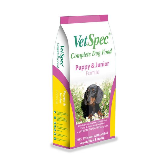 Vet Spec Complete Puppy &amp; Junior Dry Dog Food (Chicken, Veg &amp; Herbs)