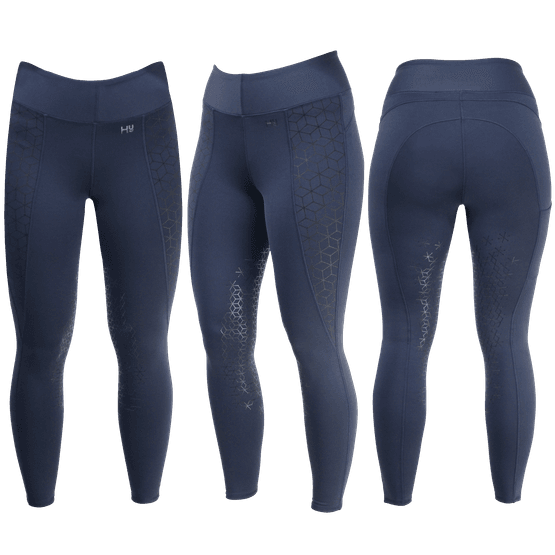 HyPERFORMANCE Hex Tec Riding Skins - Midnight Blue