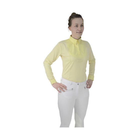 HyFASHION Ladies Dedham Long Sleeved Tie Shirt - Yellow