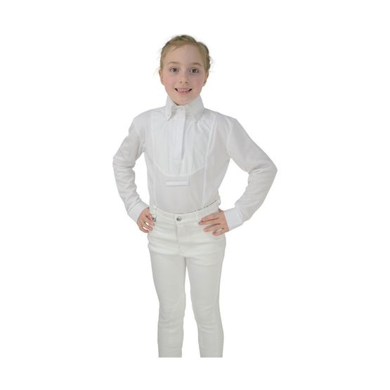 HyFASHION Children's Dedham Long Sleeved Tie Shirt - White