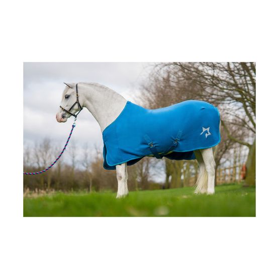 Hy Zeddy Fleece Rug - Cobalt Blue/Petrol Blue/Turquoise