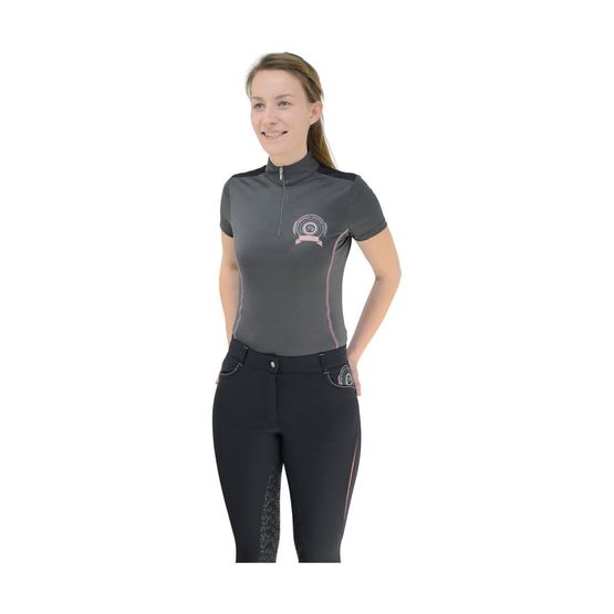 HyFASHION Eliza Sports Shirt - Charcoal/Rose Gold