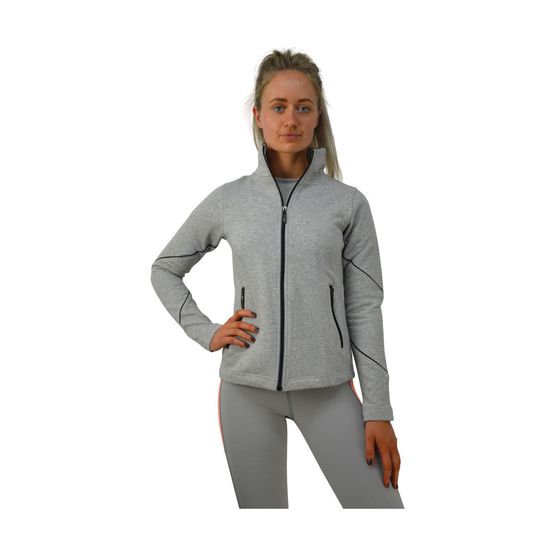 HyFASHION London Edition Sports Fleece - Light Grey/Neon Peach