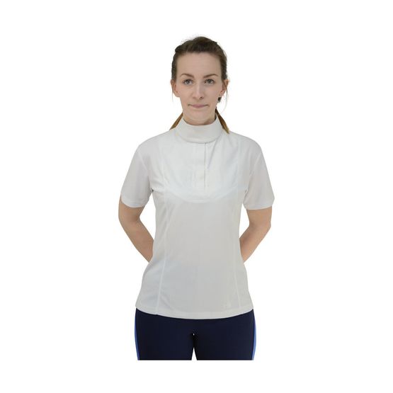 HyFASHION Ladies Downham Short Sleeved Stock Shirt - White