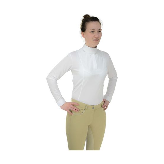 HyFASHION Ladies Sandringham Long Sleeved Stock Shirt - White