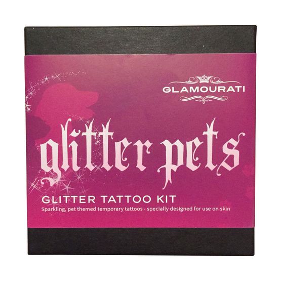 Glamourati Glitter Tattoo Kit for People - Glitter Pets