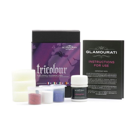 Glamourati Tricolour Flag Stencil Accessory Pack