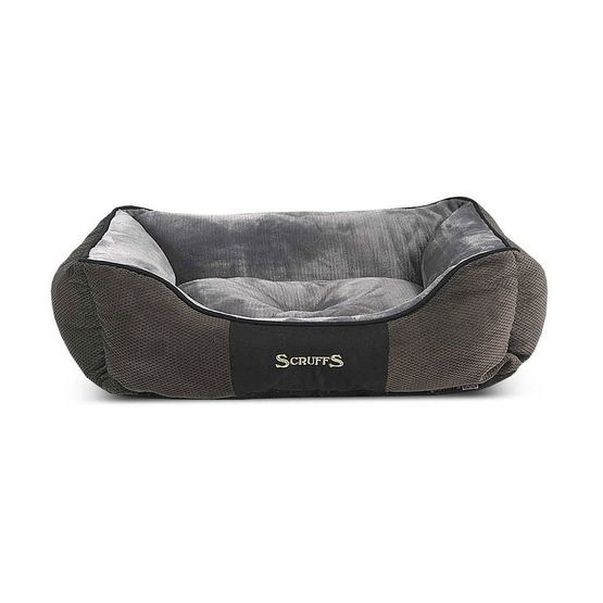 Scruffs Luxurious Super Soft Chester Graphite Grey Box Dog Bed
