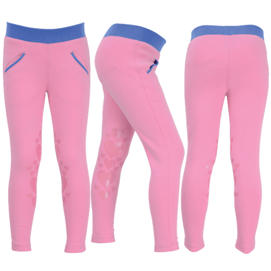 Little Rider Glitter Leggings - Cameo Pink/Regatta Blue