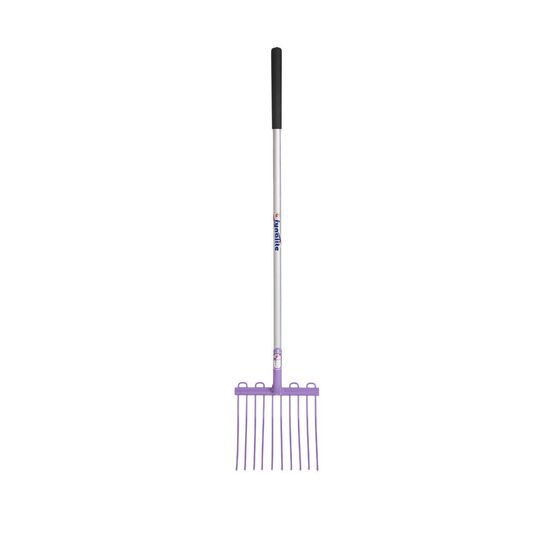 Fyna-Lite Multi Mucka Stable Fork - Long Handle (10PLPURPLE) - 120cm