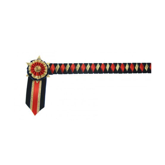 ShowQuest Boston Brow Band - Navy/Red/Gold