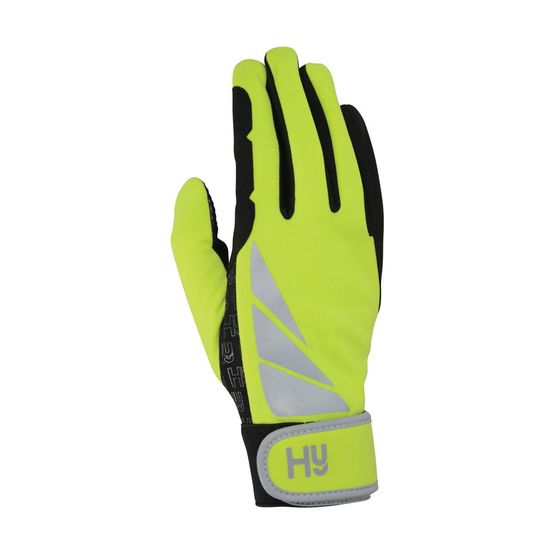 Hy5 Reflector Riding Gloves - Yellow