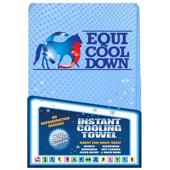 Equi Cool Down Large Towel - Blue - 13.5" x 31.5"