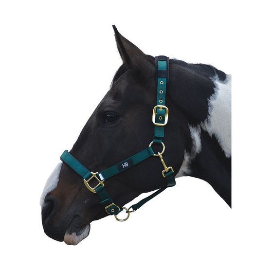 Hy Deluxe Padded Head Collar - Bottle Green
