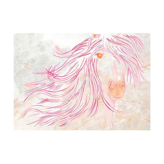 Deckled Edge A4 Watercolour Art Prints - Sunset Mare