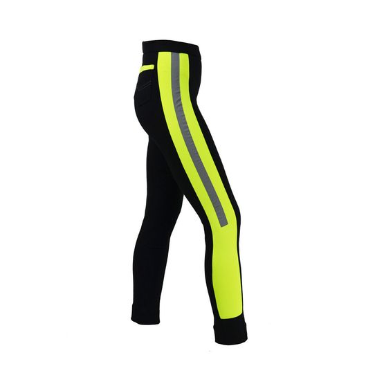 Reflector Ladies Jodhpurs by Hy Equestrian - Yellow/Black