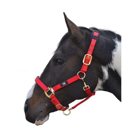 Hy Deluxe Padded Head Collar - Red - Full