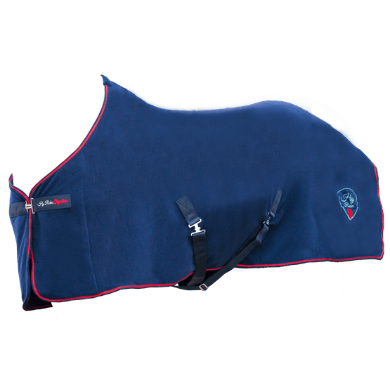 Hy Signature Fleece Rug - Navy/Red/Blue