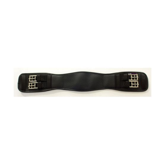 HyCOMFORT Waffle Dressage Girth - Elasticated Both Ends - Black