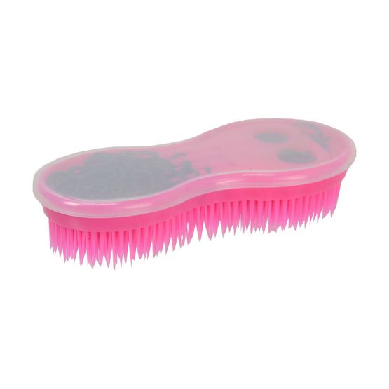 Lincoln Ultimate Brush with Plaiting Kit - Pink with Black Bands