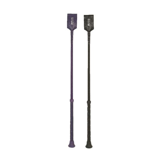 HySCHOOL Leather Riding Whip - 3 x Black