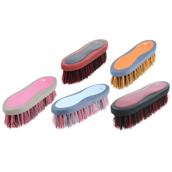 HySHINE Pro Groom Dandy Brush - Navy/Red