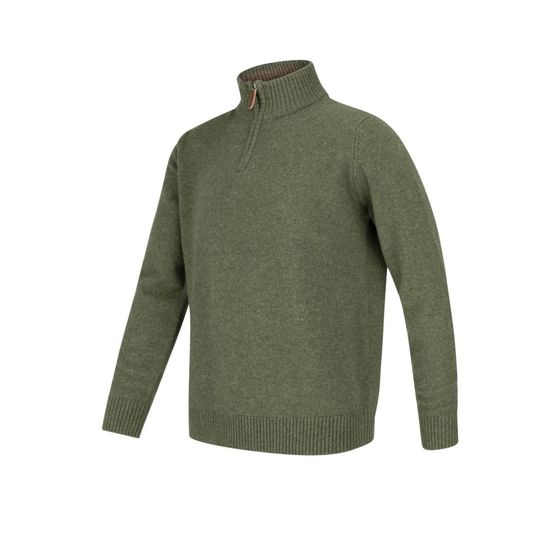 Hoggs Lothian 1/4 Zip Neck Pullover Thyme