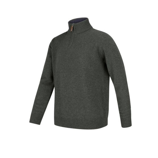 Hoggs Lothian 1/4 Zip Neck Pullover - Indigo
