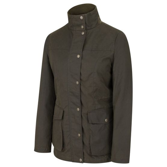 Hoggs Caledonia Ladies Wax Jacket - Antique Olive
