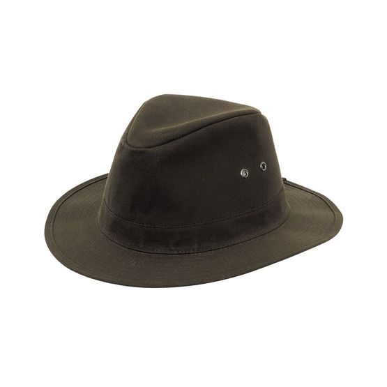 Hoggs Caledonia Waxed Hat - Antique Olive