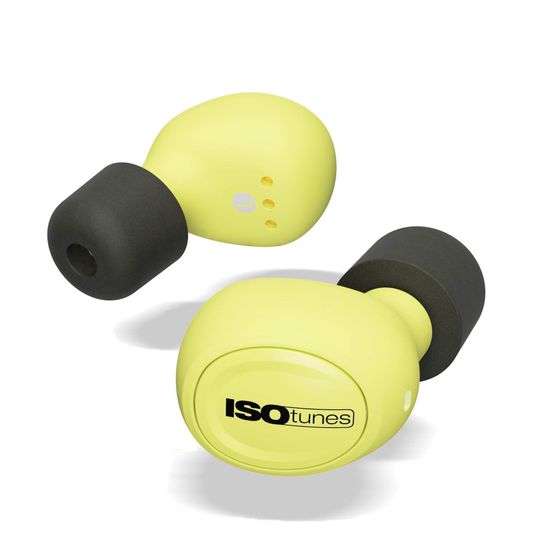 ISOtunes IT-12 FREE Industrial Wireless Bluetooth Earbuds in Yellow