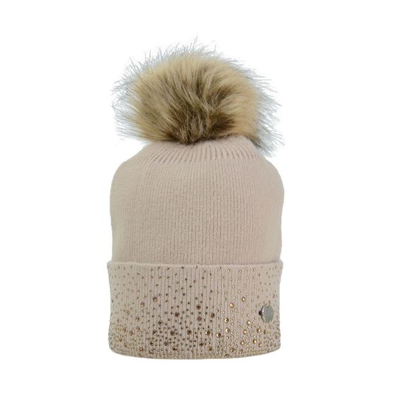 Hy Equestrian Alaska Diamante Bobble Hat - One Size