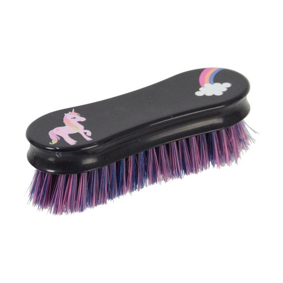 Little Unicorn Face Brush by Little Rider - Navy/Pink - 13.9 x 6.9cm