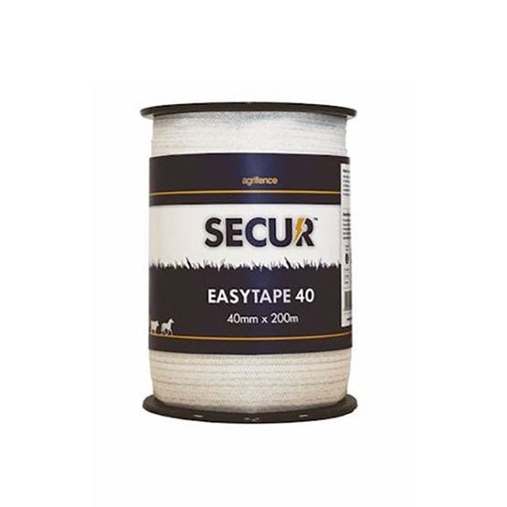 Agrifence Easytape 40 Polytape - White (40mm x 200m)