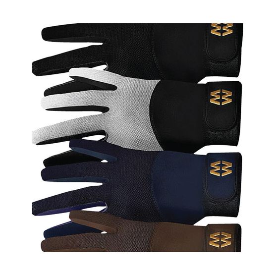 Mesh Long Cuff Gloves - Navy